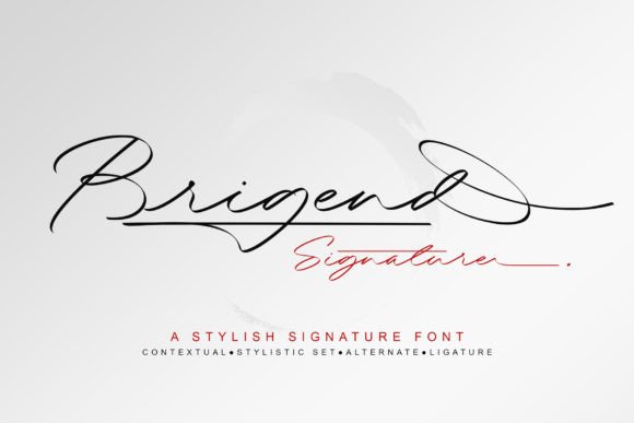 Brigend Font Poster 1