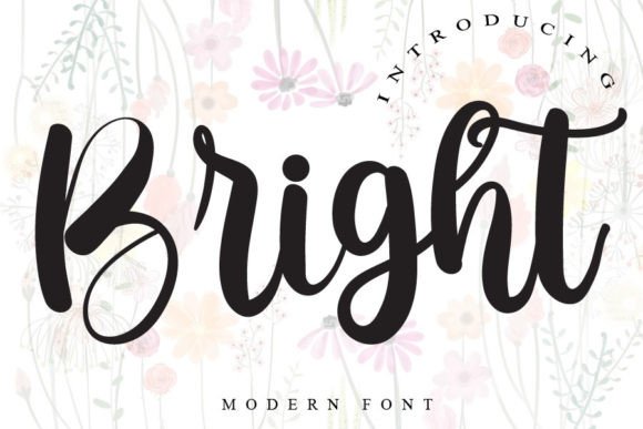 Bright Font Poster 1