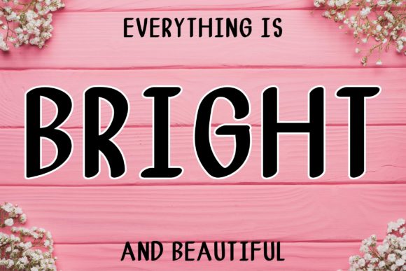 Bright Font Poster 1