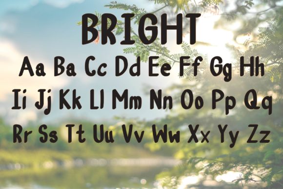 Bright Font Poster 3