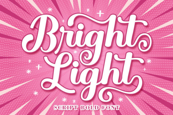 Bright Light Font Poster 1