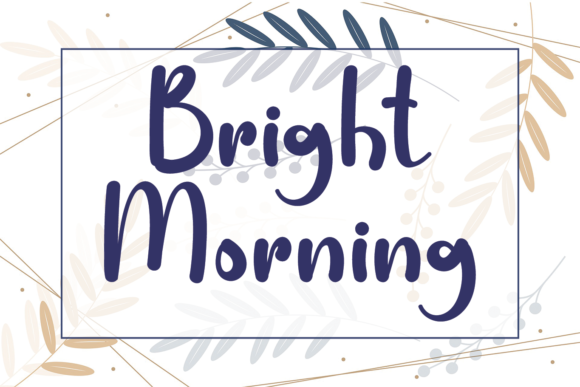 Bright Morning Font Poster 1