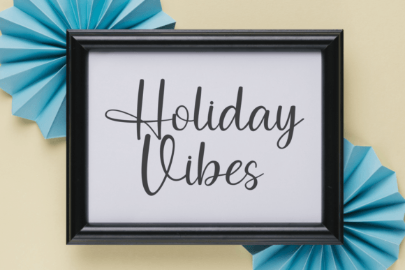 Bright Tropical Font Poster 2