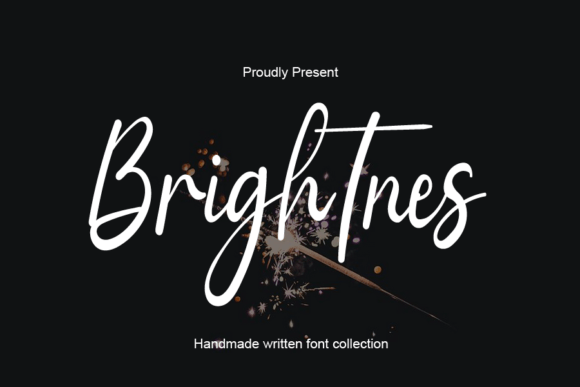 Brightnes Font Brightnes Font Poster 1