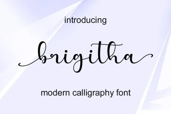 Brigitha Font Brigitha Font Poster 1