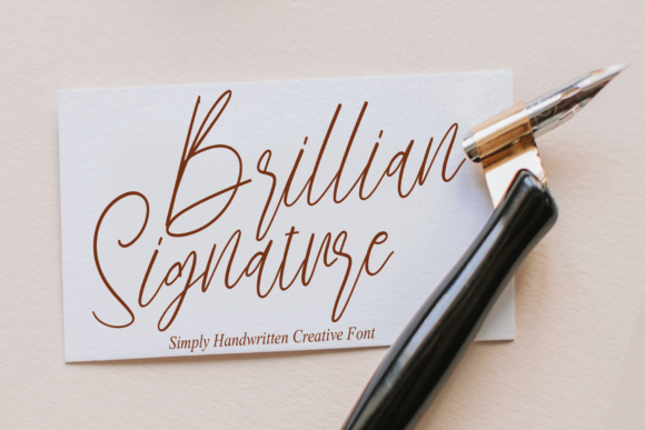 Brillian Signature Font Poster 1