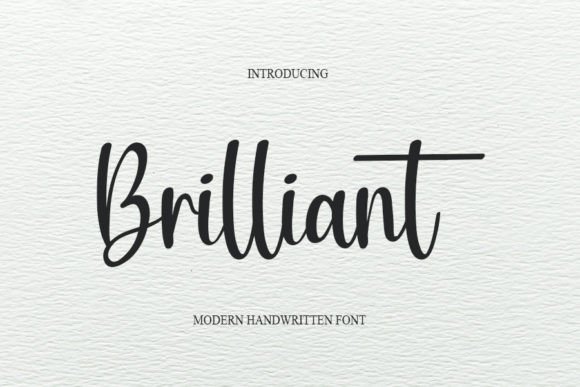 Brilliant Font Poster 1