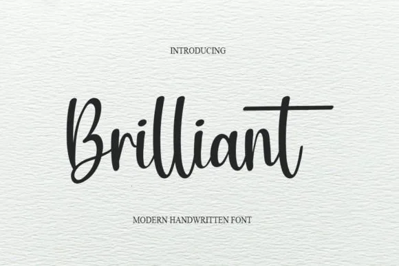 Brilliant Font Brilliant Font Poster 1