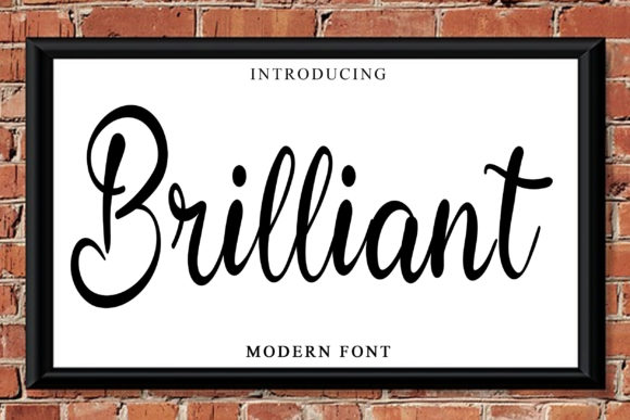 Brilliant Font Poster 1