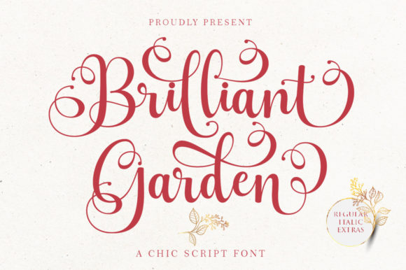 Brilliant Garden Font Poster 1