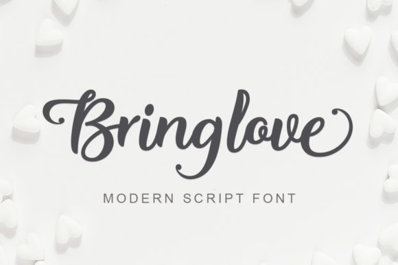 Bring Love Font Poster 1