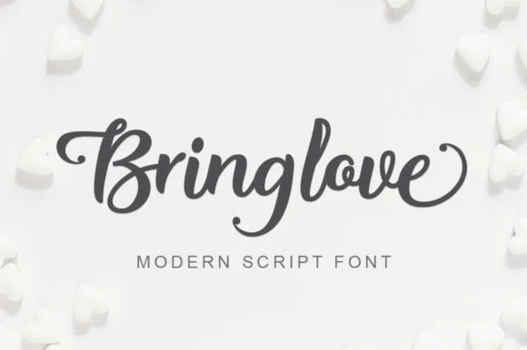 Bring Love Font Bring Love Font Poster 1