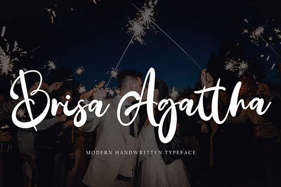Brisa Agattha Font Brisa Agattha Font Poster 1