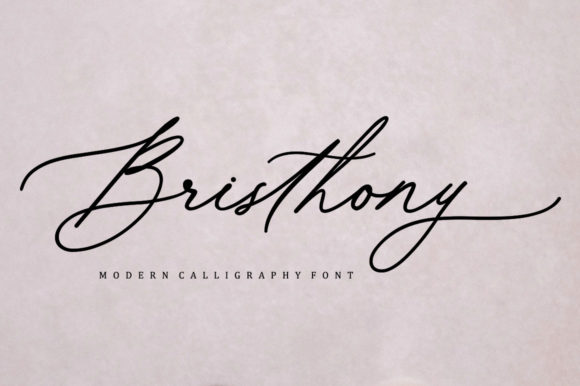 Bristhony Font Poster 1