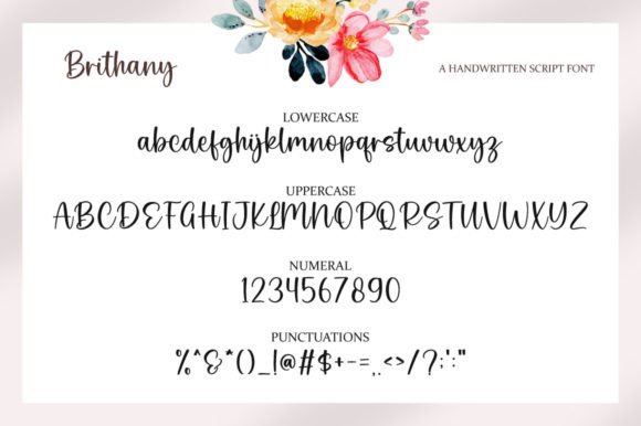 Brithany Font Poster 6