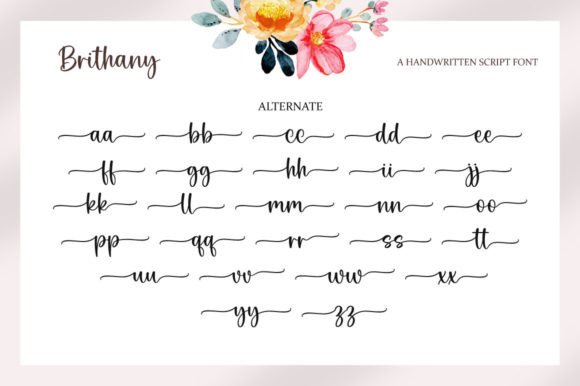 Brithany Font Poster 7