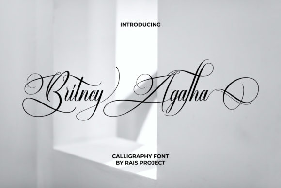Britney Agatha Font Poster 1