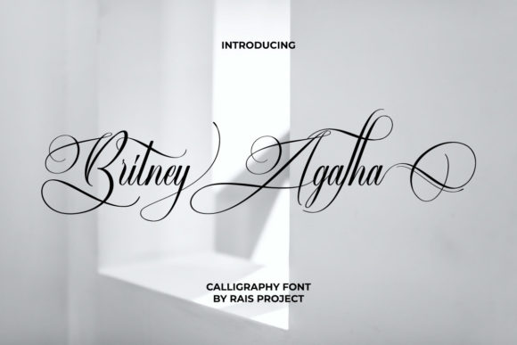 Britney Agatha Font Poster 1