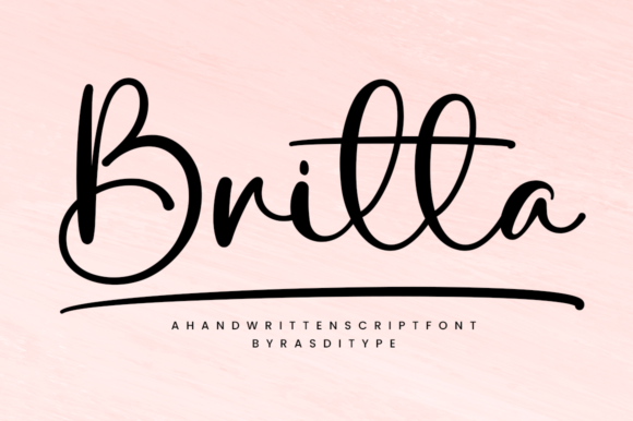 Britta Font Poster 1