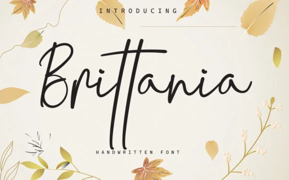 Brittania Font Brittania Font Poster 1