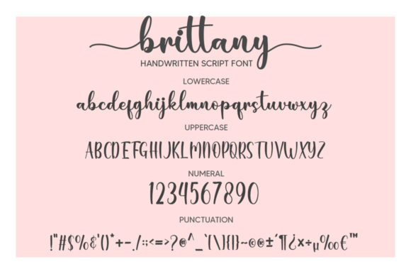 Brittany Font Poster 6