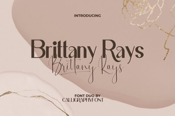 Brittany Rays Duo Font Poster 1