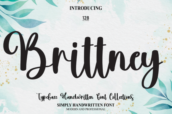 Brittney Font Poster 1