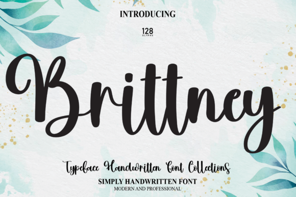 Brittney Font Brittney Font Poster 1
