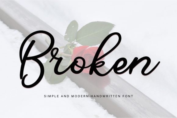 Broken Font Poster 1