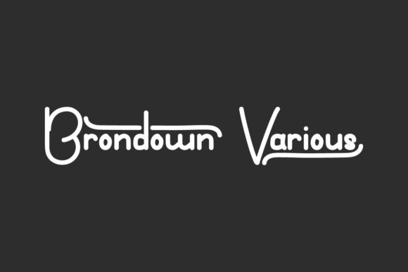 Brondown Various Font Poster 1