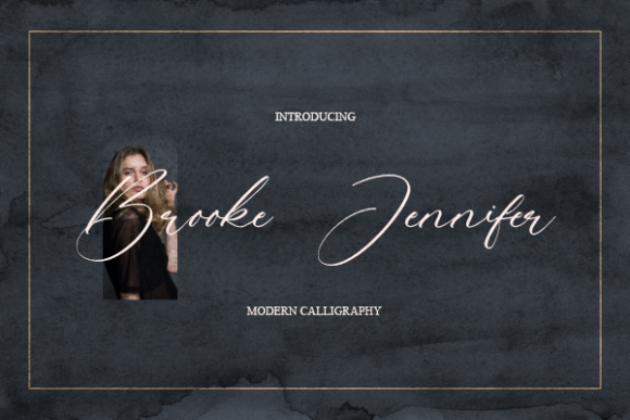 Brooke Jennifer Font Poster 1