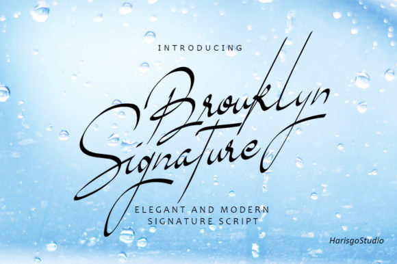 Brouklyn Signature Font Poster 1