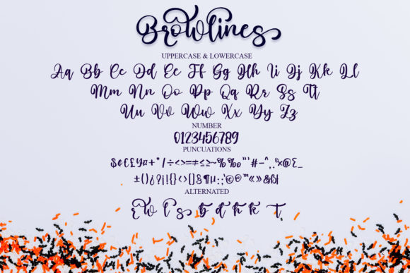 Browlines Font Poster 5