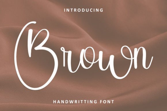 Brown Font Poster 1