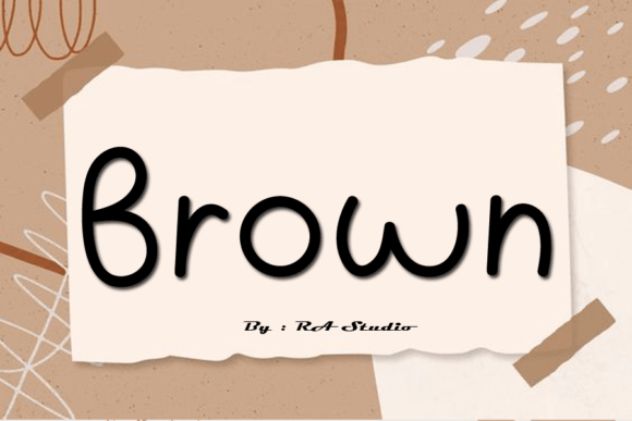 Brown Font Poster 1