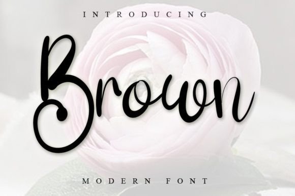Brown Font Poster 1