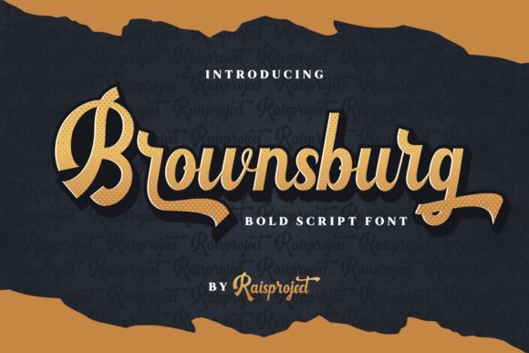 Brownsburg Font Poster 1