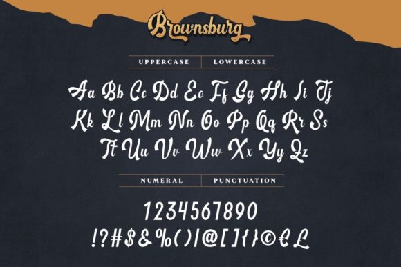 Brownsburg Font Poster 4