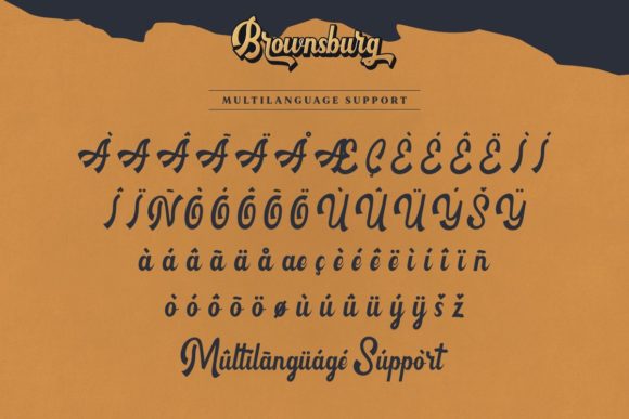 Brownsburg Font Poster 6
