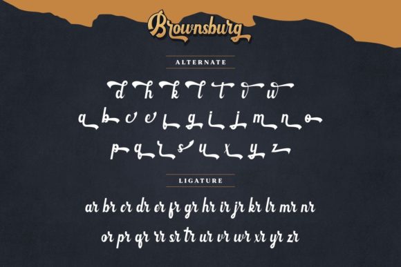 Brownsburg Font Poster 8