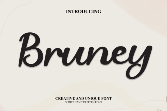 Bruney Font Poster 1