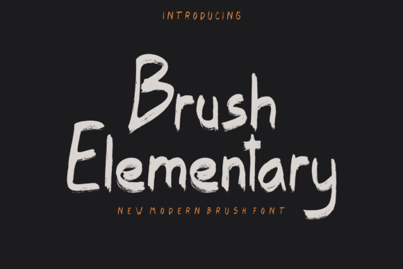 Brush Elementary Font Poster 1