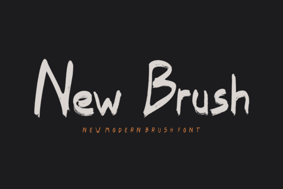 Brush Elementary Font Poster 2