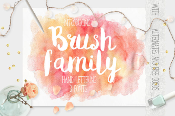 Brush Family Font Poster 1