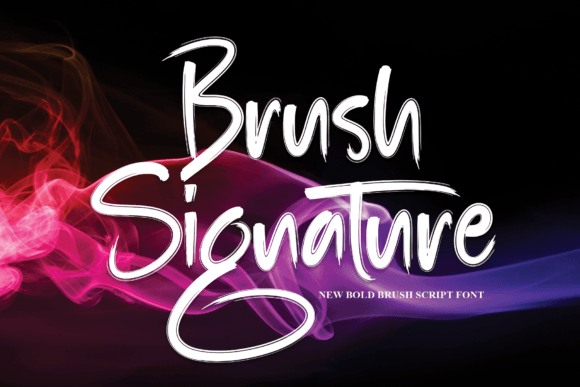 Brush Signature Font Brush Signature Font Poster 1