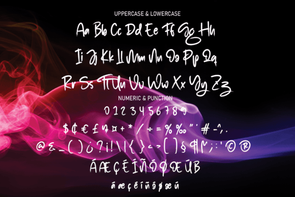 Brush Signature Font Poster 2