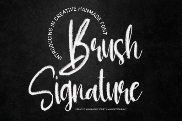 Brush Signature Font