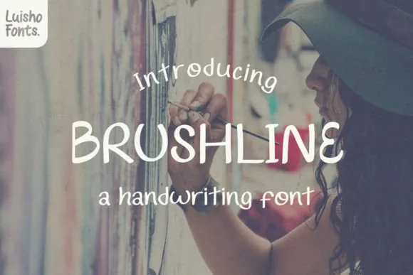 Brushline Font Brushline Font Poster 1