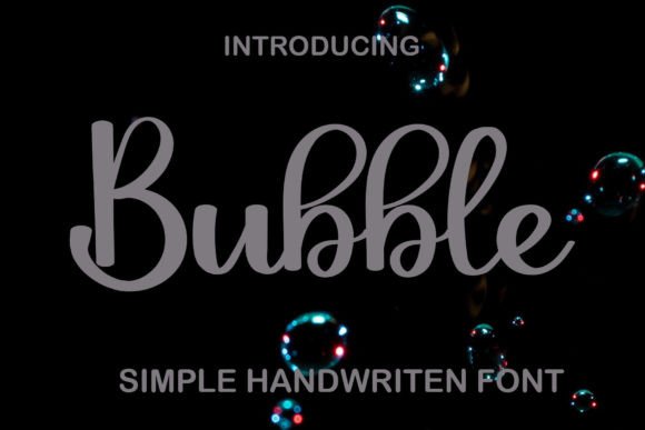 Bubble Font Poster 1
