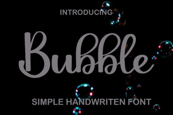 Bubble Font Poster 1